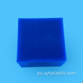 Hoja extruida de nailon PA6 azul de 10 mm